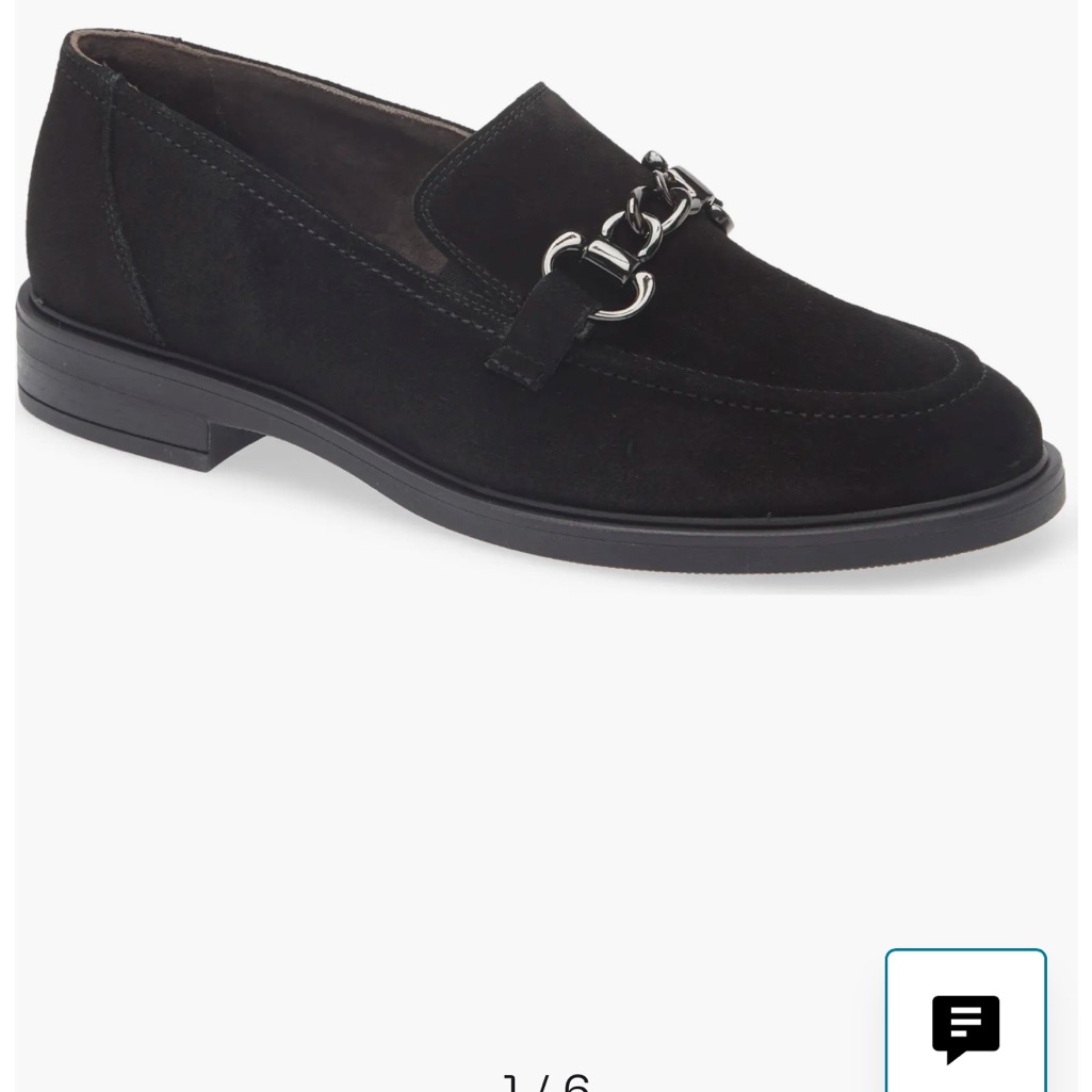 Paul Green Black Suede Brittany Bit Loafer